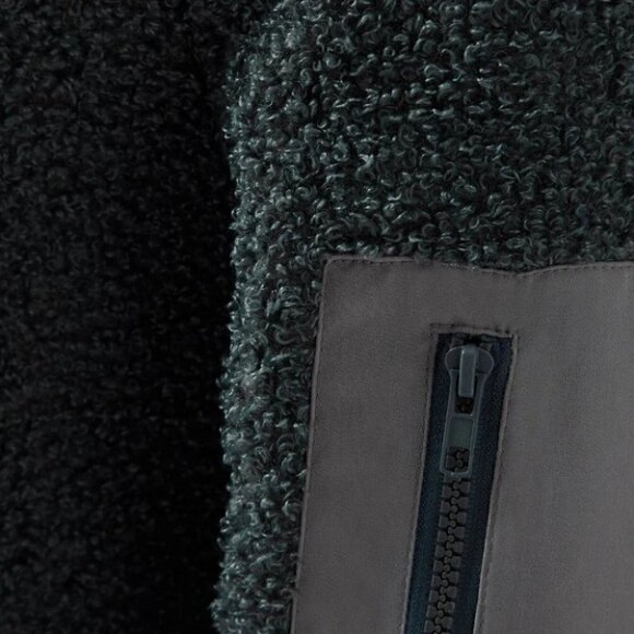 Green Mens Teddy Coat - Picture 6 of 6